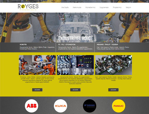 Royges Mühendislik, Kurumsal Web Sitesi